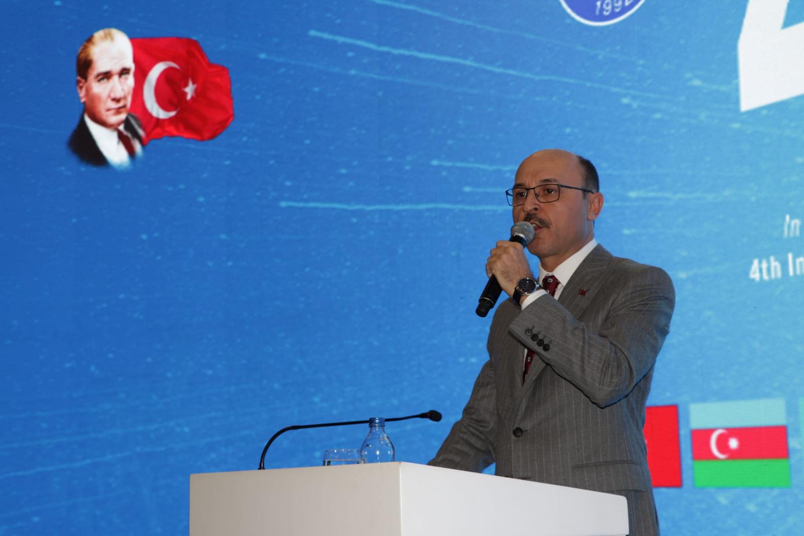 “Türkiye Cumhuriyeti’nin 100. Yılı Anısına” Düzenlediğimiz 4. Uluslararası Türk Dünyası Mühendislik ve Fen Bilimleri Kongresi Başladı.