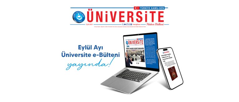 EYLÜL AYI ÜNİVERSİTE e-BÜLTENİ YAYINDA