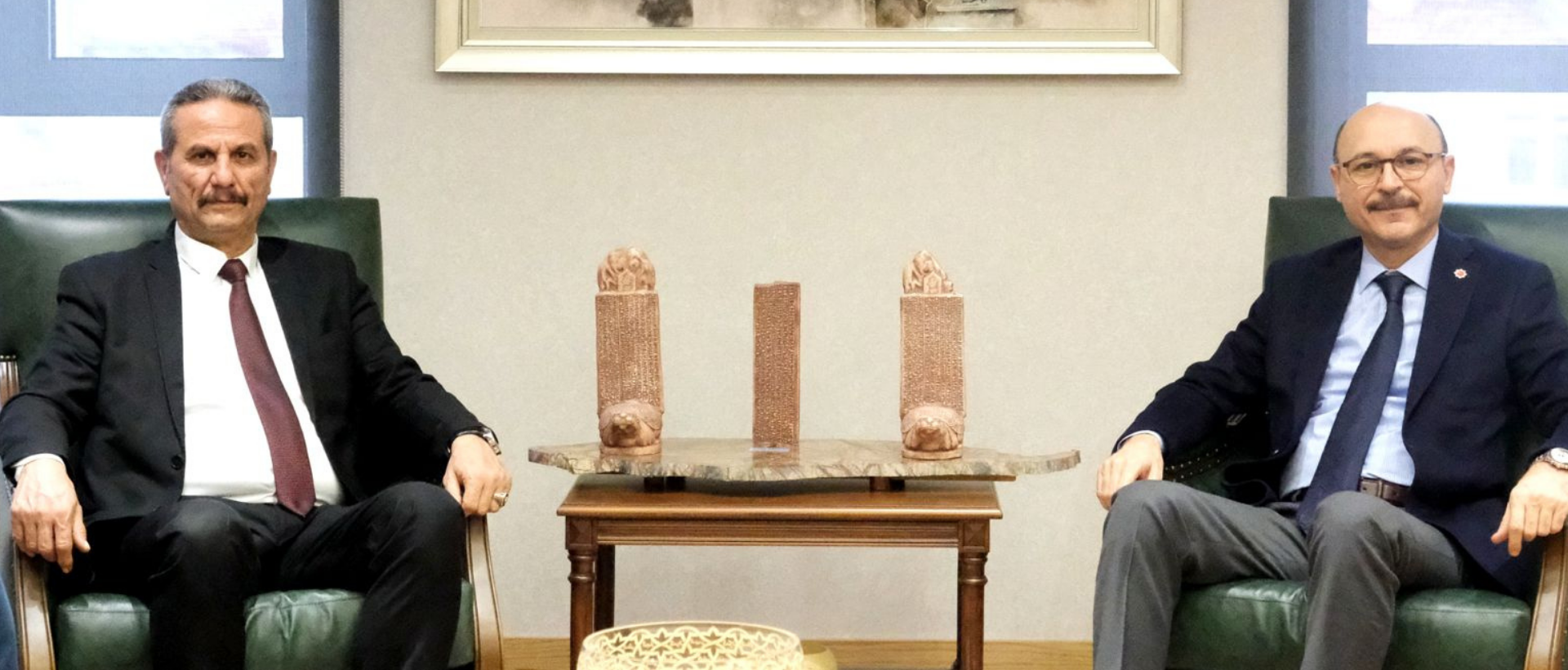 IRAK TÜRKMEN EĞİTİMCİLERİNDEN GENEL BAŞKAN TALİP GEYLAN’A ANLAMLI ZİYARET