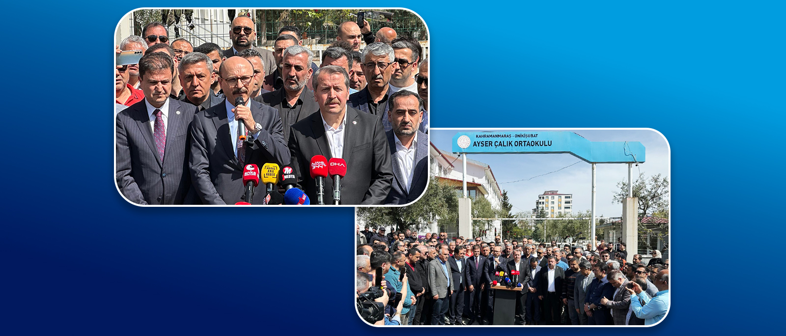 SALDIRININ YAŞANDIĞI AYSER ÇALIK ORTAOKULU’NDA ŞİDDETİ PROTESTO ETTİK!