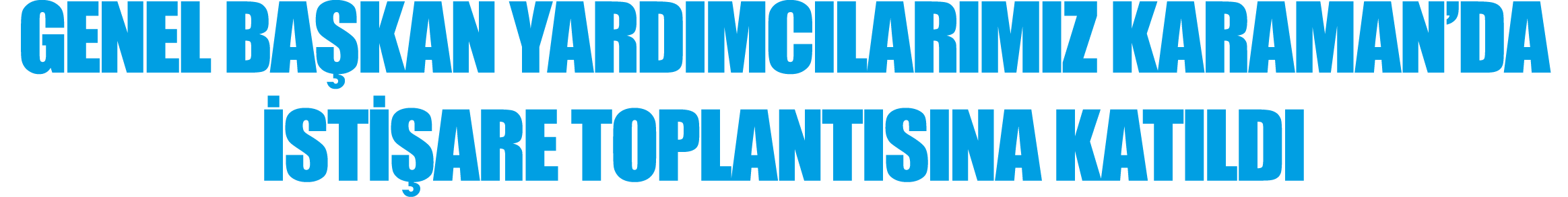 Genel Başkan Yardımcılarımız Karaman da İstişare Toplantısına Katıldı