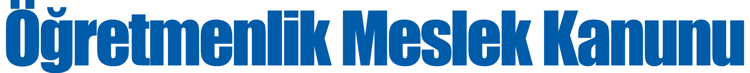 Öğretmenlik Meslek Kanunu