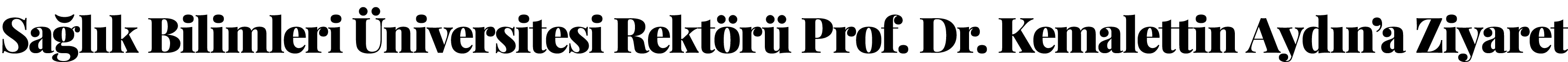 Sağlık Bilimleri Üniversitesi Rektörü Prof  Dr  Kemalettin Aydın a Ziyaret