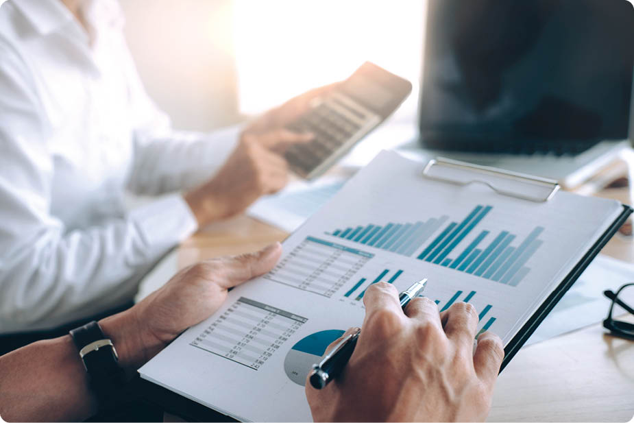 Business team present  Photo professional investor working new startup project  Finance meeting   