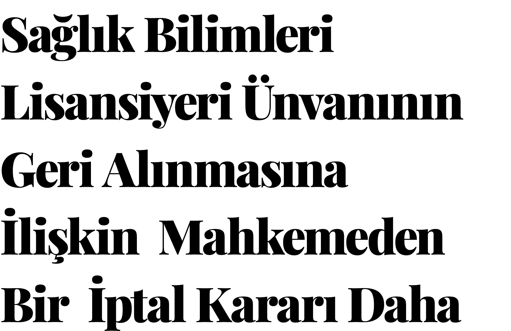 Sağlık Bilimleri Lisansiyeri Ünvanının Geri Alınmasına İlişkin  Mahkemeden Bir  İptal Kararı Daha