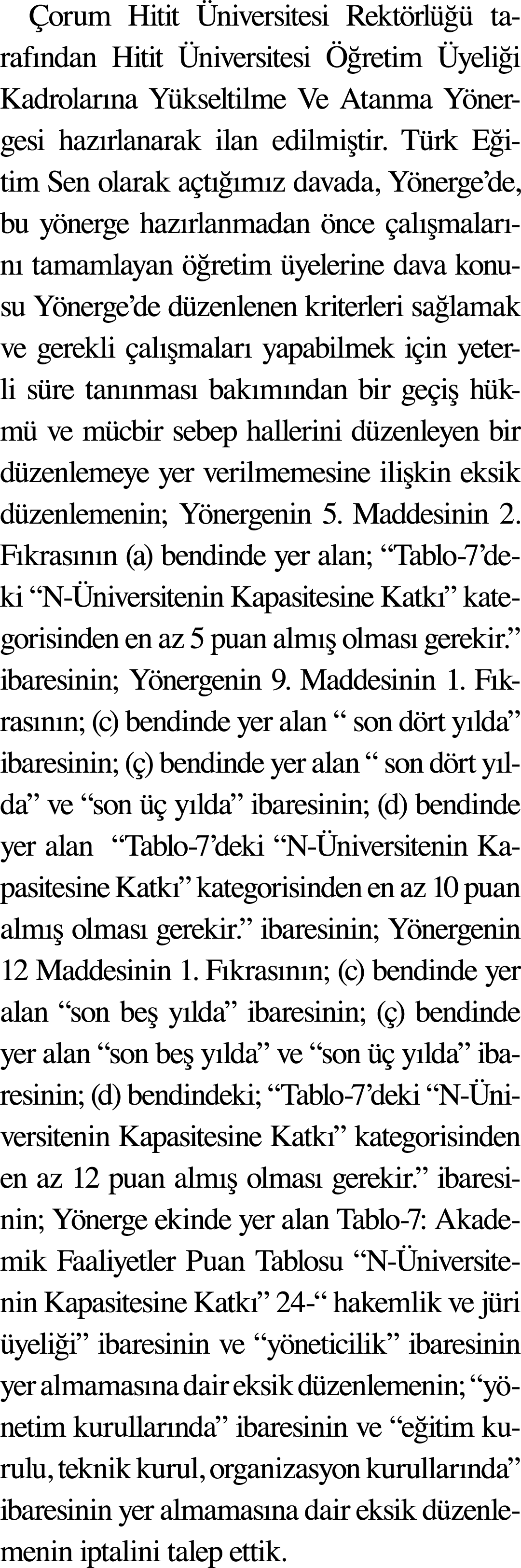 Çorum Hitit Üniversitesi Rektörlüğü tarafından Hitit Üniversitesi Öğretim Üyeliği Kadrolarına Yükseltilme Ve Atanma Y   