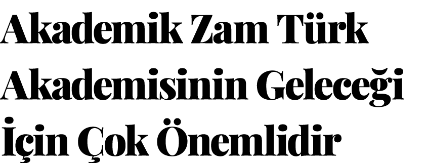 Akademik Zam T rk Akademisinin Gelece i  in  ok  nemlidir