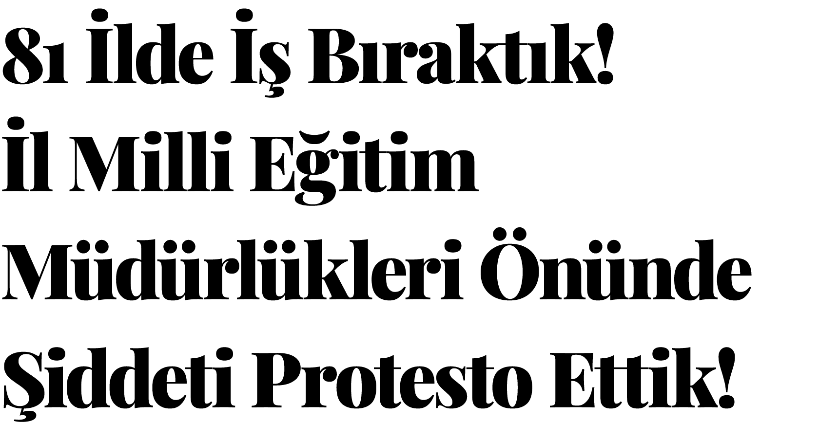 81 İlde İş Bıraktık  İl Milli Eğitim Müdürlükleri Önünde Şiddeti Protesto Ettik 