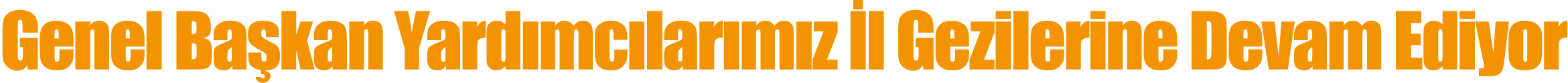 Genel Başkan Yardımcılarımız İl Gezilerine Devam Ediyor