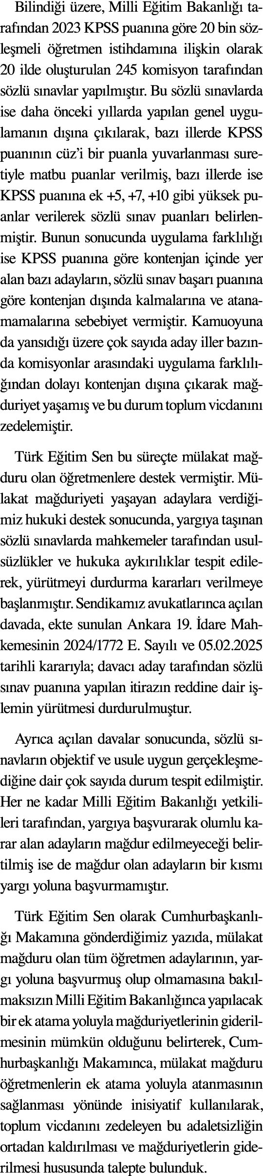 Bilindi i zere, Milli E itim Bakanl    taraf ndan 2023 KPSS puan na g re 20 bin s zle meli   retmen istihdam na ili ...