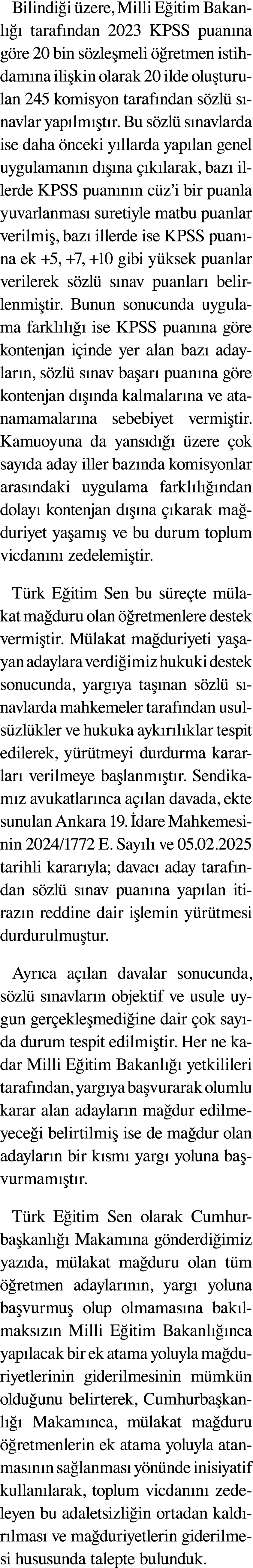 Bilindi i zere, Milli E itim Bakanl    taraf ndan 2023 KPSS puan na g re 20 bin s zle meli   retmen istihdam na ili ...