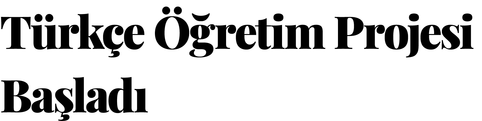 Türkçe Öğretim Projesi Başladı