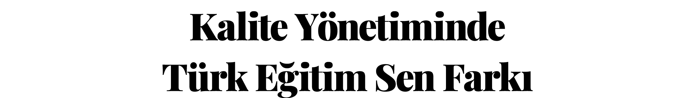 Kalite Yönetiminde Türk Eğitim Sen Farkı