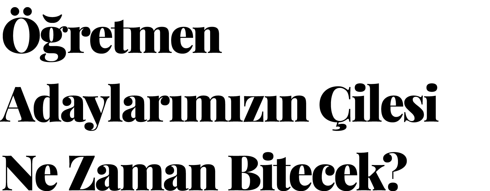 Öğretmen Adaylarımızın Çilesi Ne Zaman Bitecek  