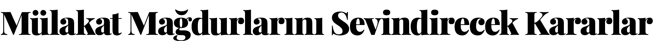 Mülakat Mağdurlarını Sevindirecek Kararlar