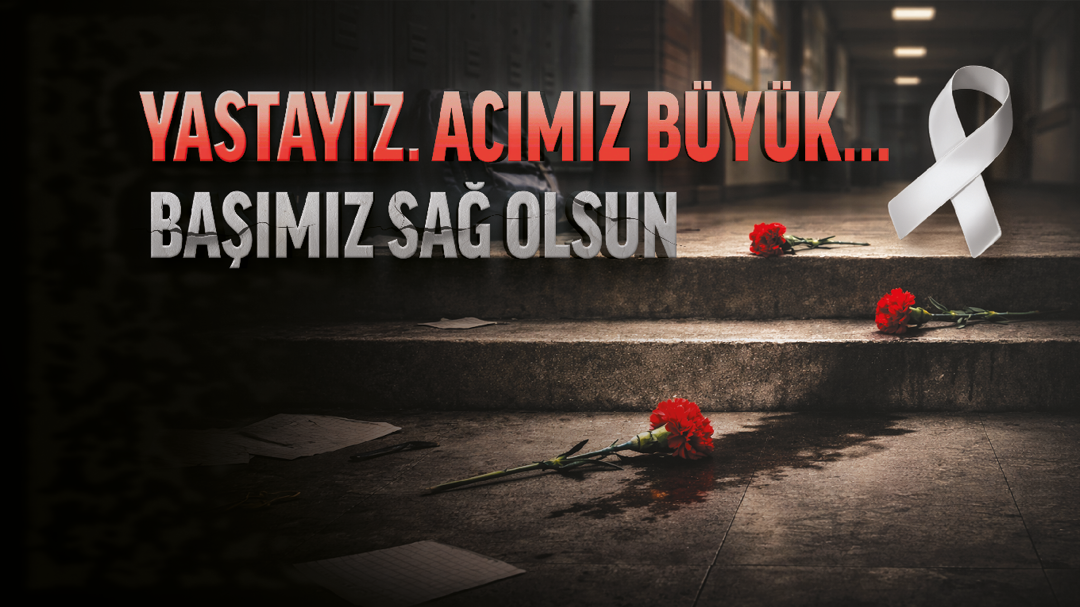 A poster with a white ribbon and red roses. Description generated by AI