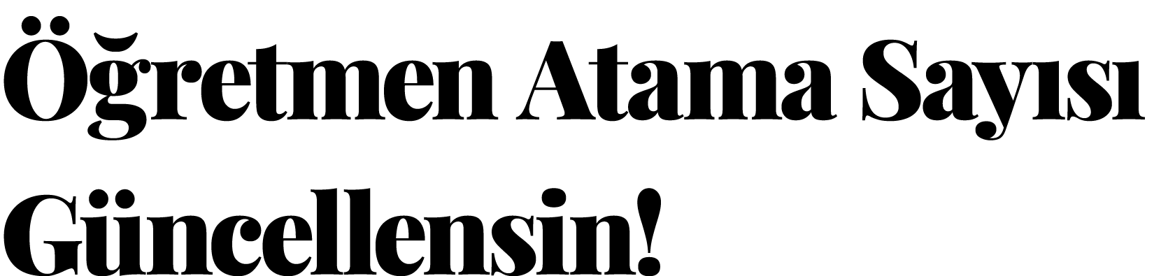 Öğretmen Atama Sayısı Güncellensin 
