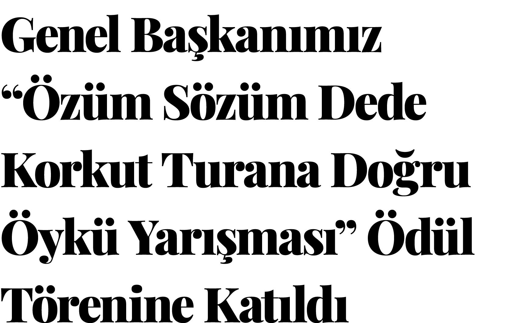 Genel Başkanımız  Özüm Sözüm Dede Korkut Turana Doğru Öykü Yarışması  Ödül Törenine Katıldı