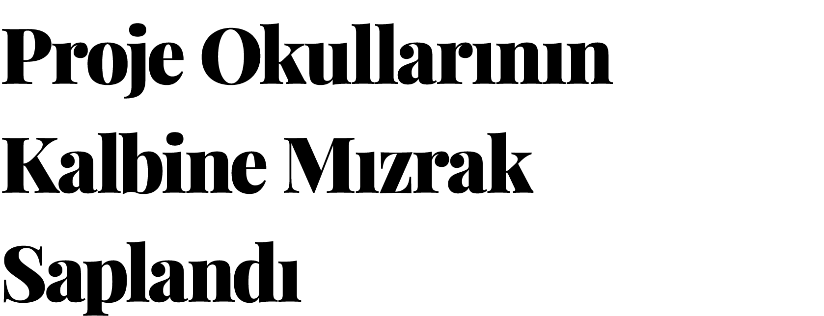 Proje Okullarının Kalbine Mızrak Saplandı