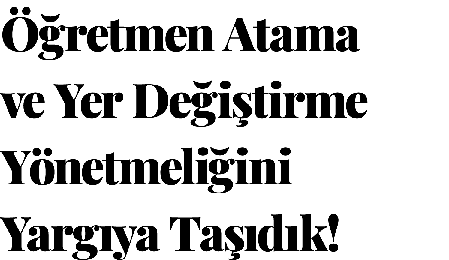  retmen Atama ve Yer De i tirme Y netmeli ini Yarg ya Ta  d k!