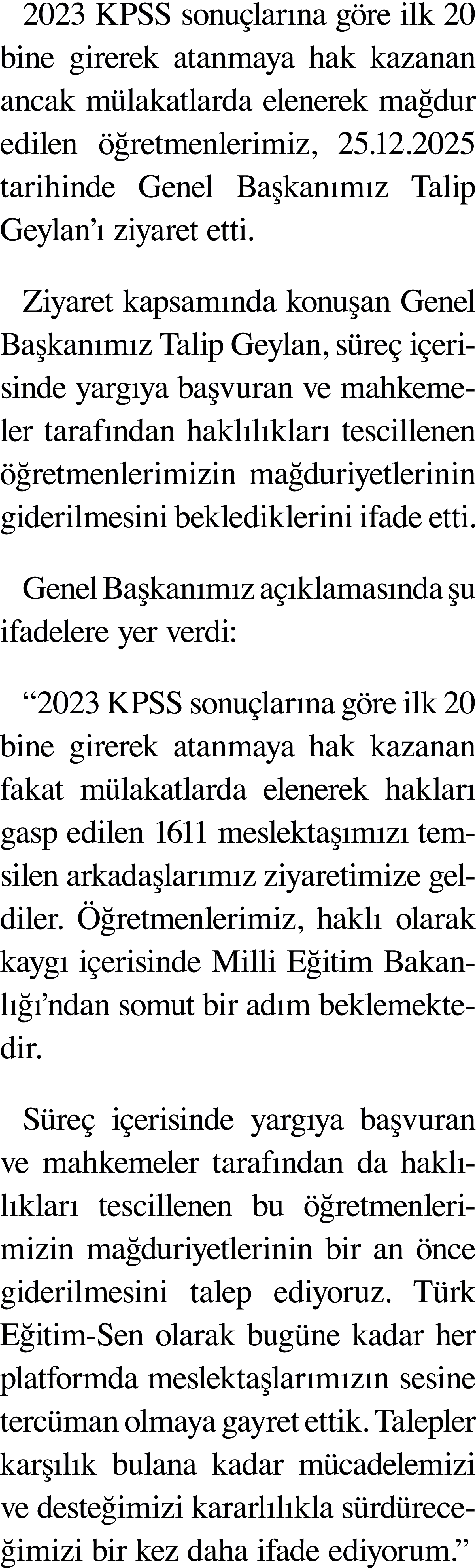 2023 KPSS sonu lar na g re ilk 20 bine girerek atanmaya hak kazanan ancak m lakatlarda elenerek ma dur edilen  retme...