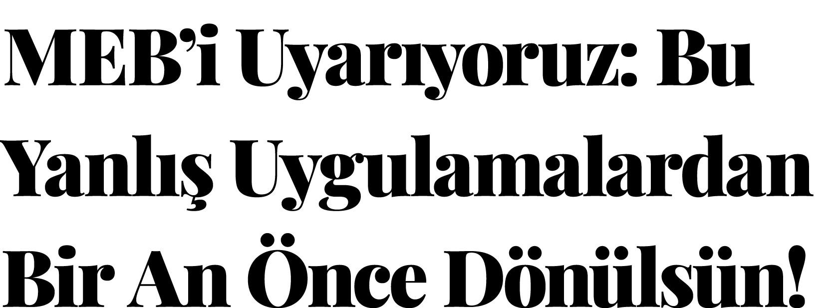 Meb’i Uyar yoruz: Bu Yanl  Uygulamalardan Bir An  nce D n ls n!