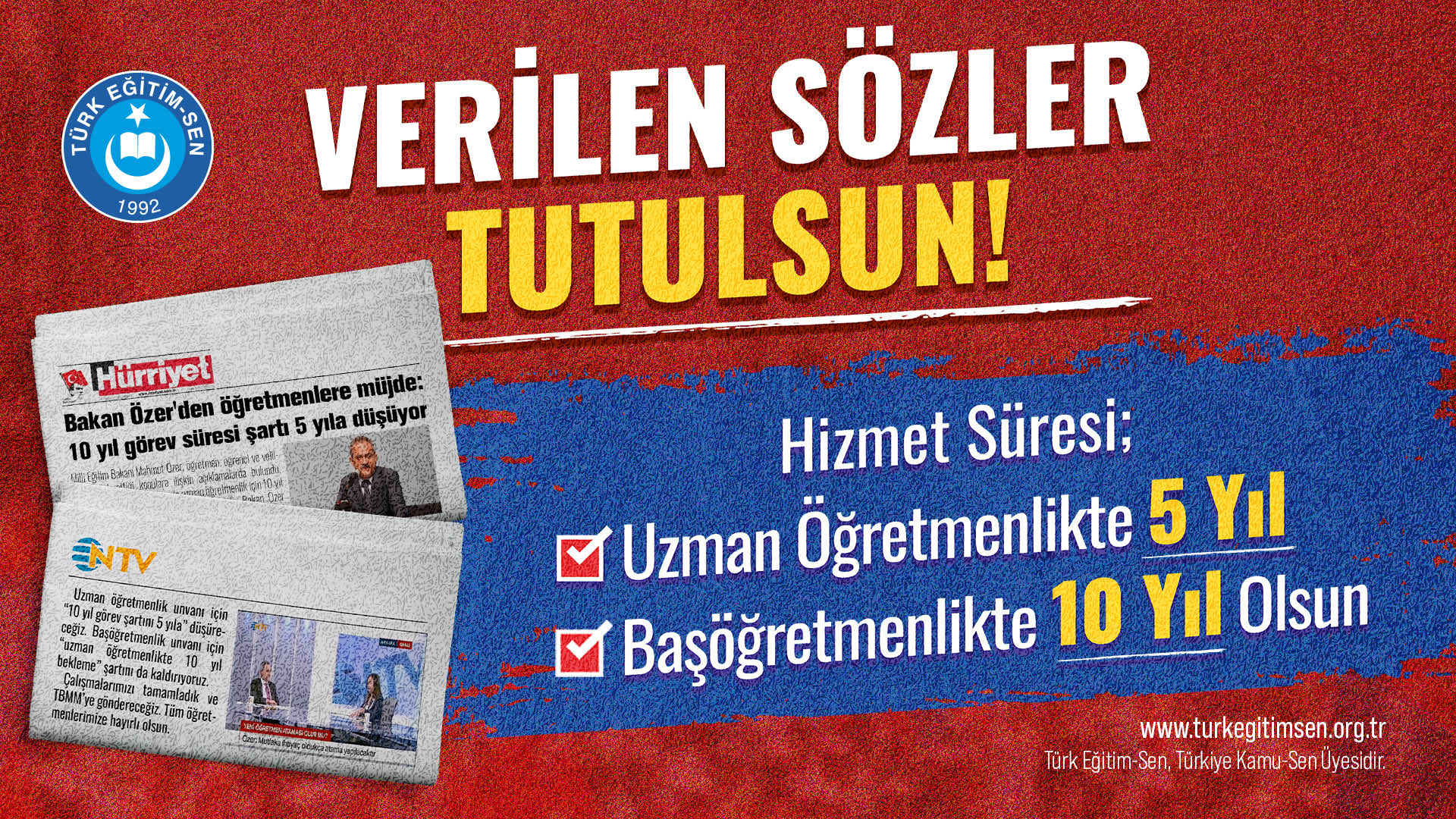 A red and blue advertisement for a newspaper in a foreign language. AI generated content