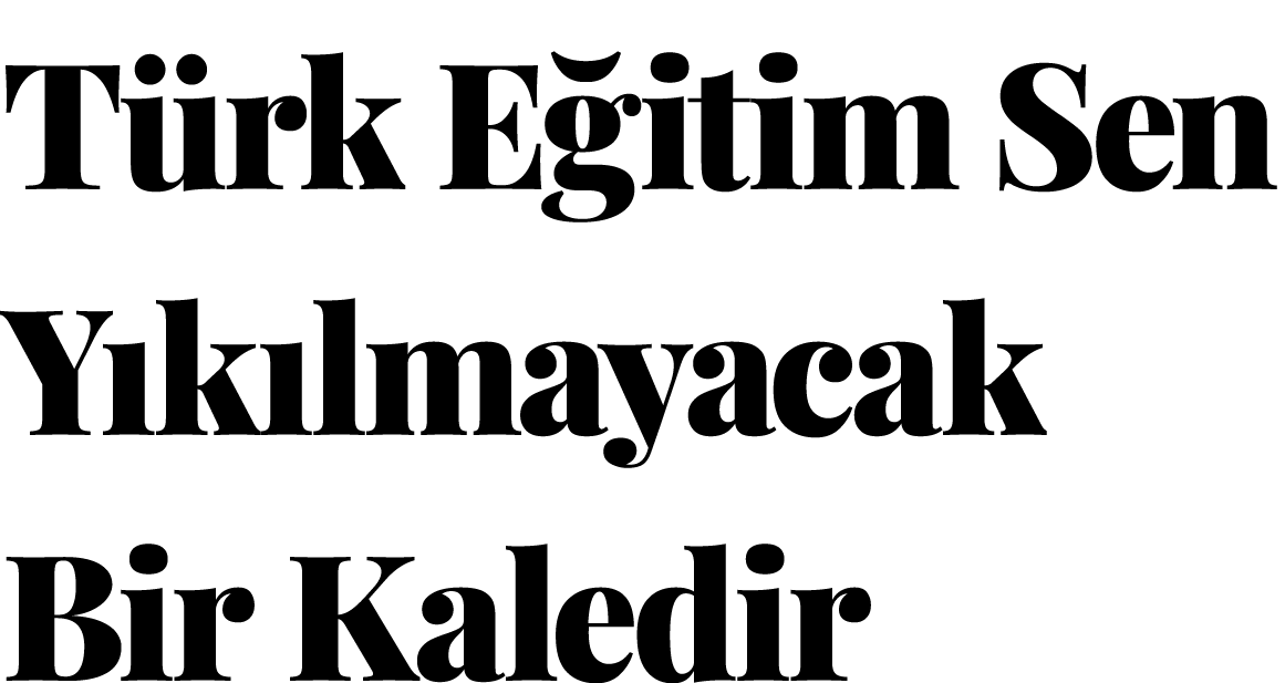 Türk Eğitim Sen Yıkılmayacak Bir Kaledir