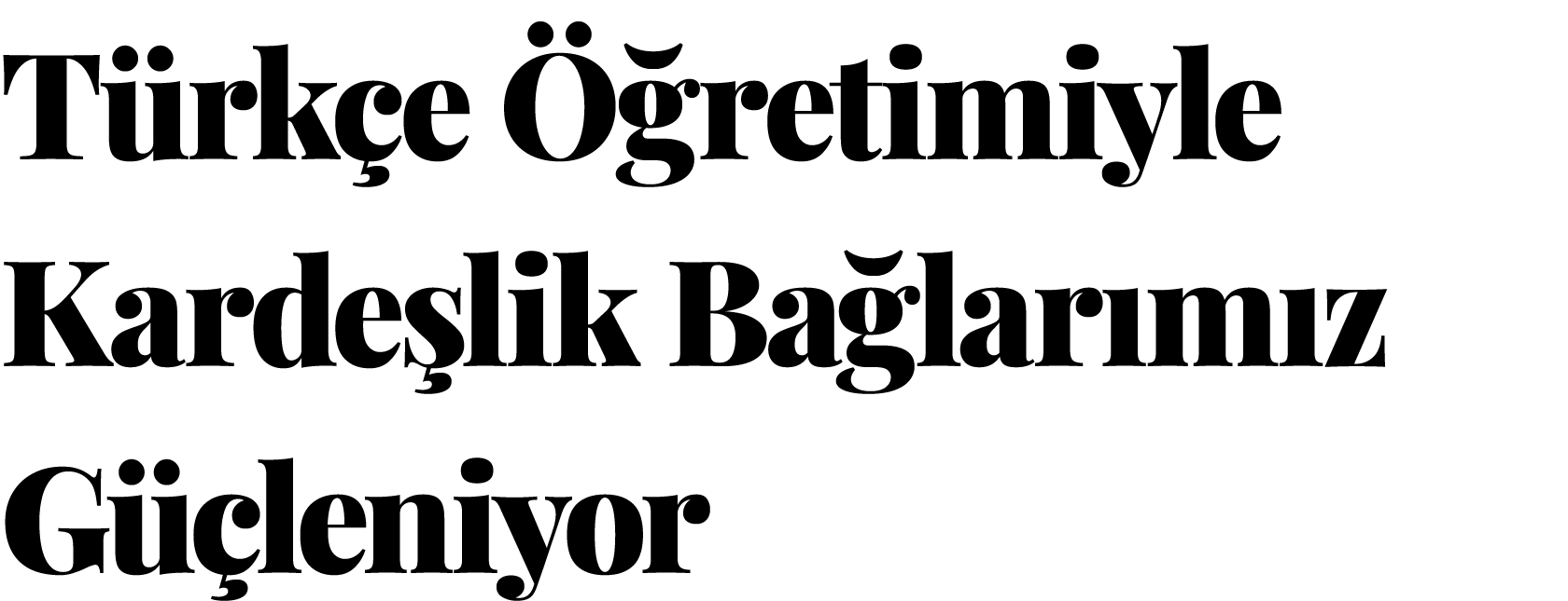 T rk e  retimiyle Karde lik Ba lar m z G  leniyor