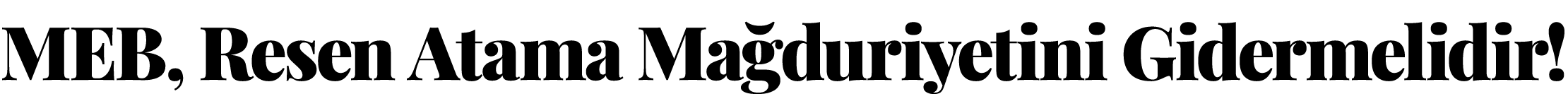 MEB, Resen Atama Mağduriyetini Gidermelidir 